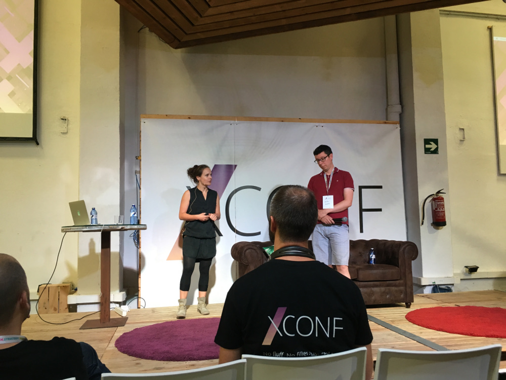 Lisa Junger and Stefan Kuerten at XConf EU 2019