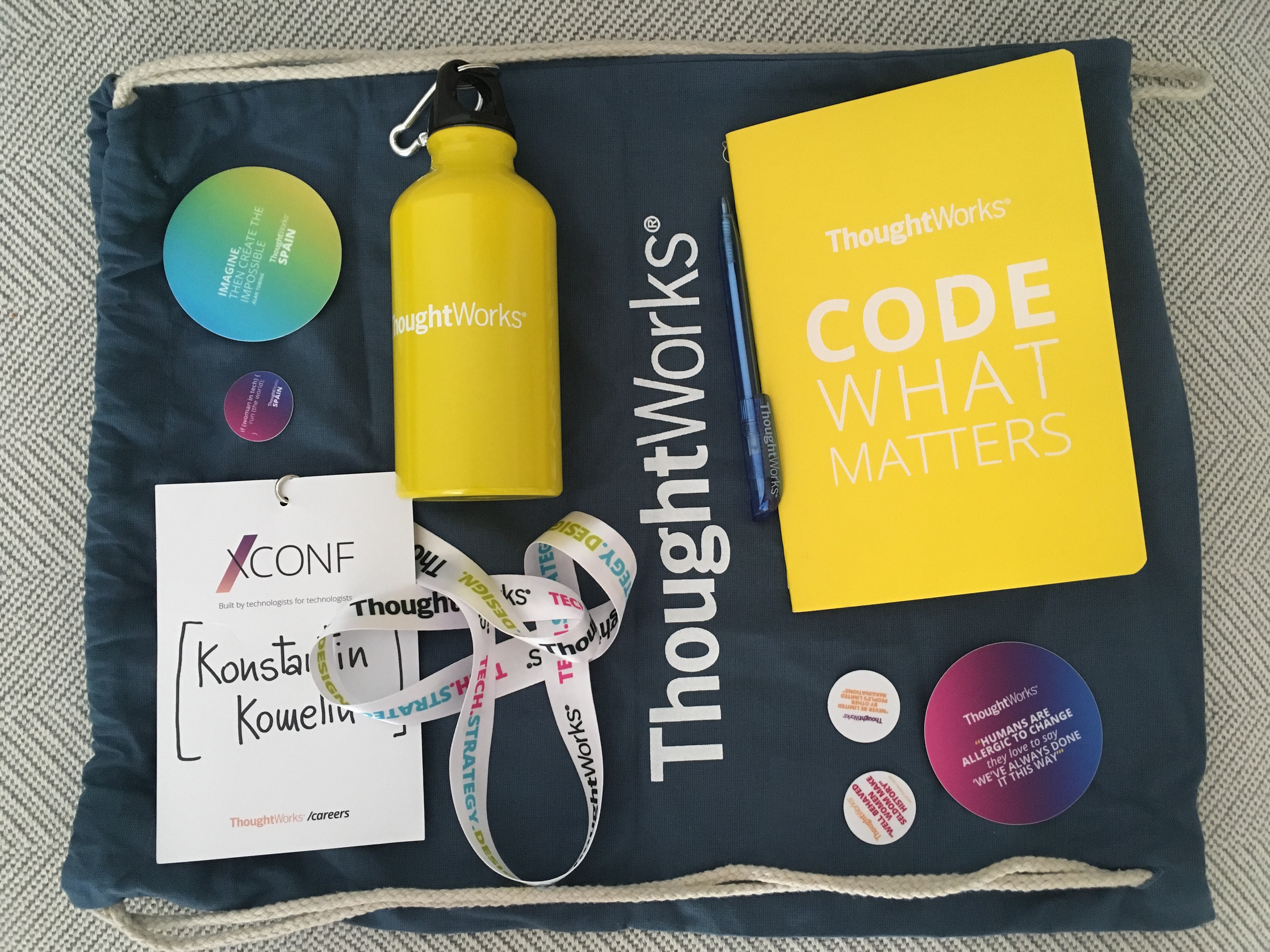 XConf EU 2019: Swag bag